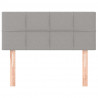 Cabeceira de cama tecido 100x5x78/88 cm cinzento-claro 3