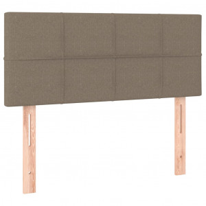 Cabeceira de cama tecido 100x5x78/88 cm cinzento-acastanhado H