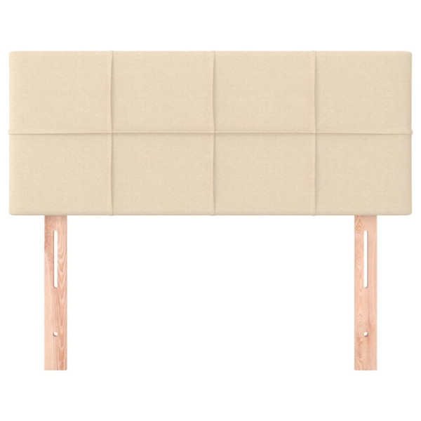 Cabecero de tela color crema 100x5x78/88 cm M 3