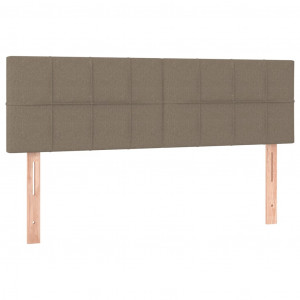 Cabeceros 2 unidades tela gris taupe 72x5x78/88 cm H