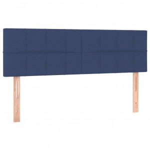 Cabeceros 2 unidades tela azul 72x5x78/88 cm H