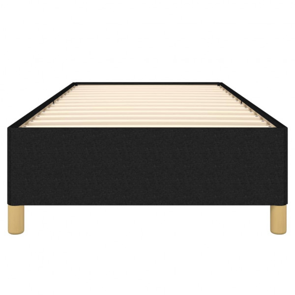 Estructura de cama de tela negra 90x200 cm M 5