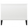Mesa de centro madera contrachapada blanco brillo 90x50x40 cm 4