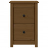 Mesitas de noche 2 uds madera de pino marrón miel 40x35x61.5 cm 3