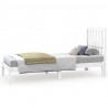 Estructura de cama madera maciza de pino blanco 75x190 cm 2