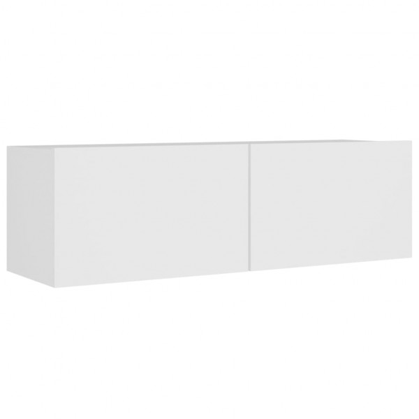 Set de muebles para TV 8 piezas madera contrachapada blanco M 5