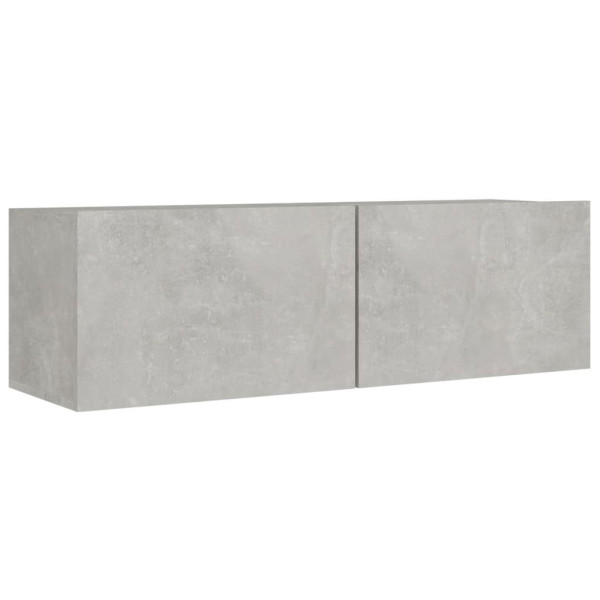 Set de móveis de TV 8 pcs madeira contraplacada cinza concreto M 5