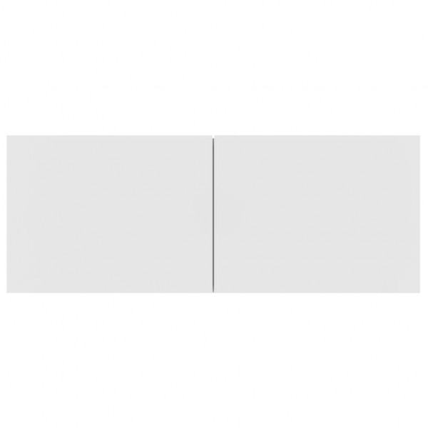 Set de muebles para TV 6 piezas madera contrachapada blanco M 5