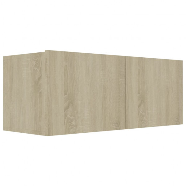 Set de muebles para TV 3 pzas madera contrachapada roble sonoma M 5