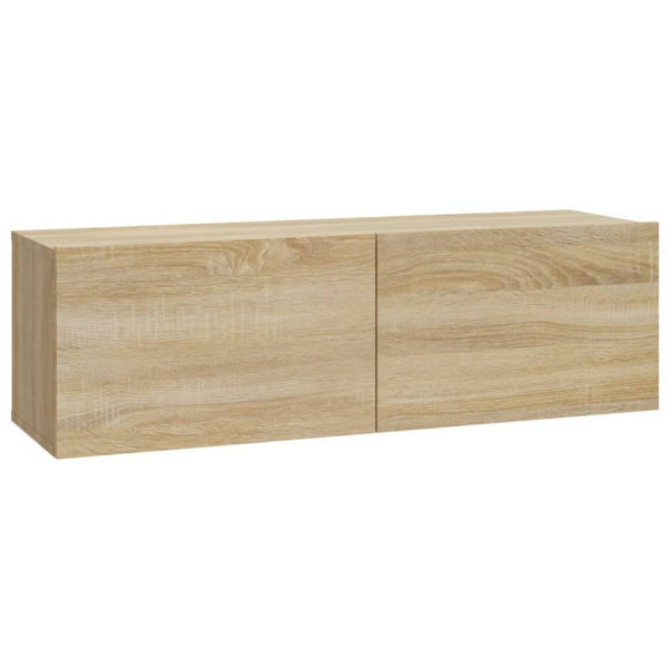 Set de muebles para TV 3 pzas madera contrachapada roble sonoma M 5