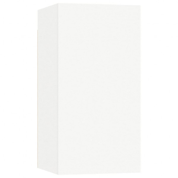 Set de muebles para TV 6 piezas madera contrachapada blanco M 4