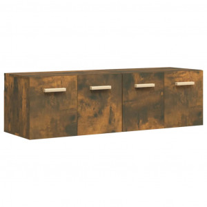 Armarios pared 2 uds contrachapada roble ahumado 60x36.5x35cm H