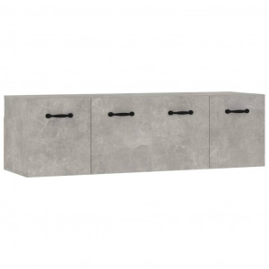 Armarios pared 2 uds contrachapada gris hormigón 80x35x36.5 cm H