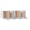 Armarios pared 2 uds contrachapada blanco brillo 80x36.5x35 cm 5