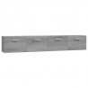 Armarios pared 2 uds contrachapada gris sonoma 100x36.5x35 cm 2