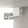 Armarios de pared 2 uds contrachapada gris hormigón 102x30x20cm 5