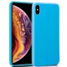 Funda COOL Silicona para iPhone XS Max (Celeste) 2