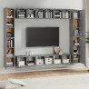 Set de muebles para TV 10 pzas madera contrachapada gris Sonoma 3