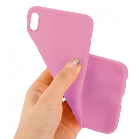 Fundação COOL Silicone para iPhone XS Max (Rosa) M 1
