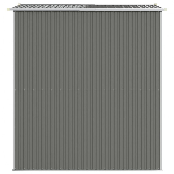 Cobertizo de jardín acero galvanizado gris claro 192x191x223 cm M 5