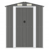 Abrigo de jardim 192x274x223 cm aço galvanizado cinzento-claro 3