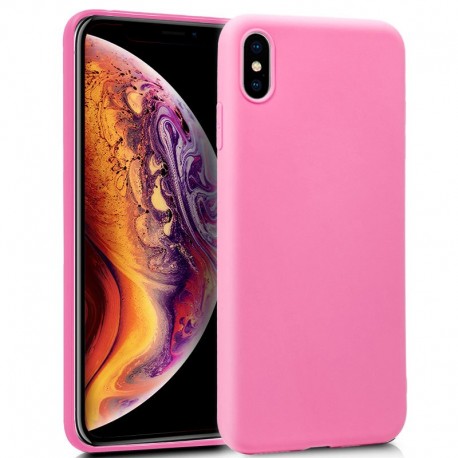 Funda COOL Silicona para iPhone XS Max (Rosa) D