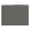 Cobertizo de jardín acero galvanizado gris claro 192x274x223 cm 5