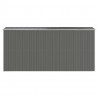 Cobertizo de jardín acero galvanizado gris claro 192x440x223 cm 5