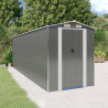 Abrigo de jardim 192x606x223 cm aço galvanizado cinzento-claro 1