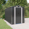 Abrigo de jardim 192x357x223 cm aço galvanizado antracite 1