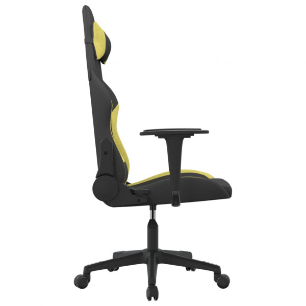 Silla gaming de masaje tela negro y verde claro M 4