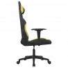 Silla gaming de masaje tela negro y verde claro 4