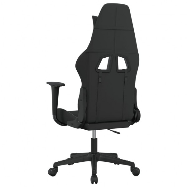 Cadeira de massagem gaming tecido preto e azul M 5