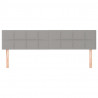 Cabeceira de cama 2 pcs tecido 80x5x78/88 cm cinzento-claro 3