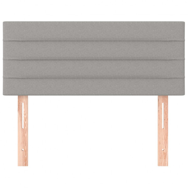 Cabecero de tela gris claro 90x5x78/88 cm M 3