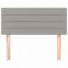 Cabecero de tela gris claro 90x5x78/88 cm 3