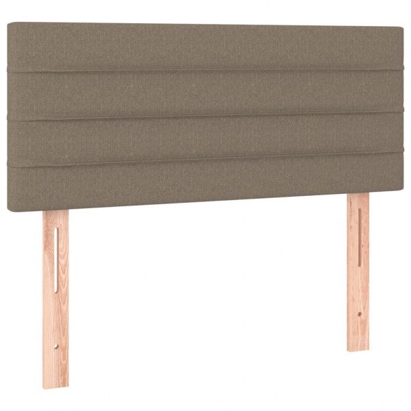 Cabeceira de cama tecido 90x5x78/88 cm cinzento-acastanhado M 2