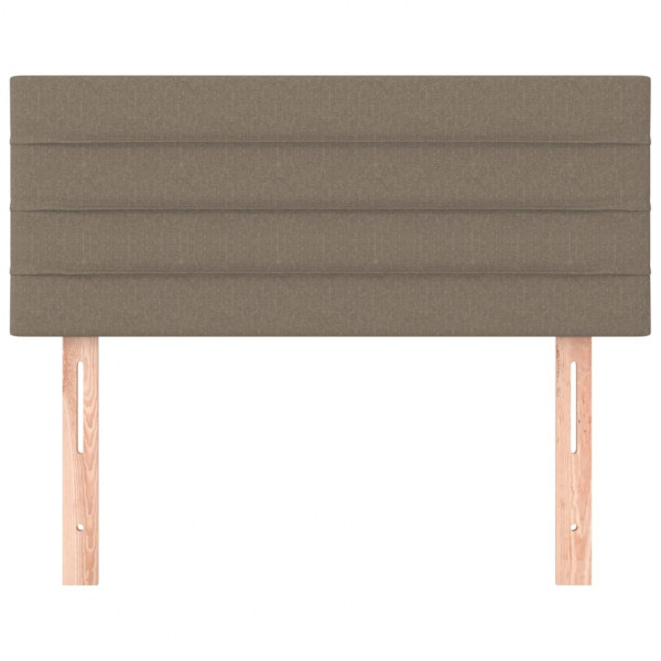 Cabecero de tela gris taupe 90x5x78/88 cm M 3