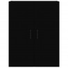 Armario colgante de pared negro 69.5x32.5x90 cm 5