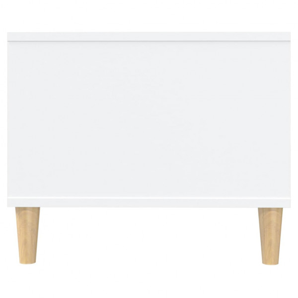 Mesa de centro madera contrachapada blanco 102x50x40 cm M 5
