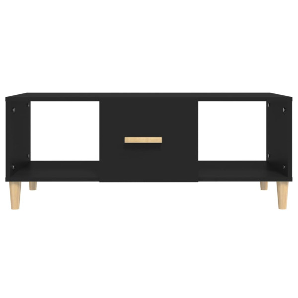 Mesa de centro madera contrachapada negro 102x50x40 cm M 3