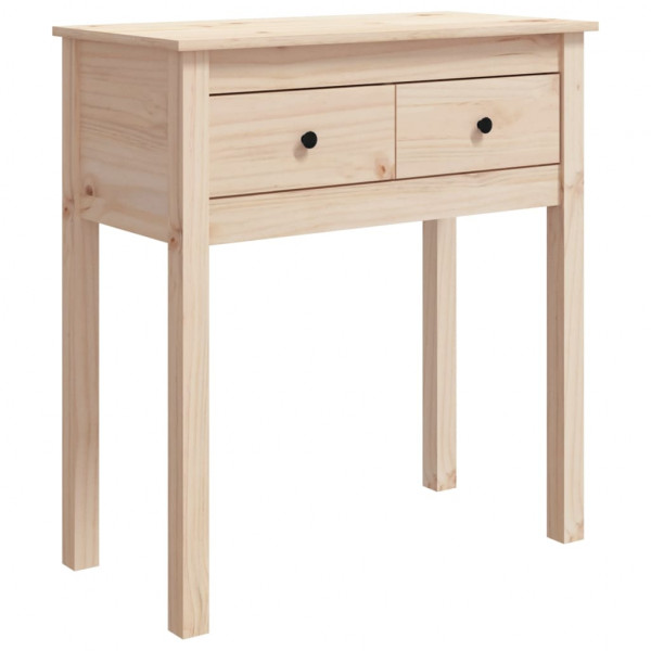 Mesa consola madera maciza de pino 70x35x75 cm M 2