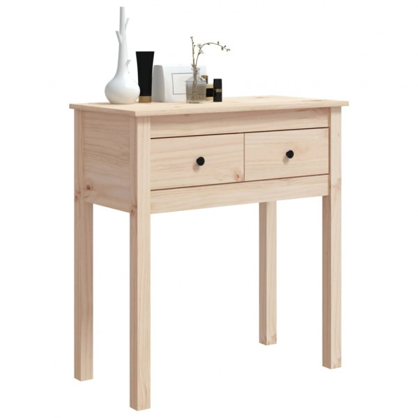 Mesa consola madera maciza de pino 70x35x75 cm M 4