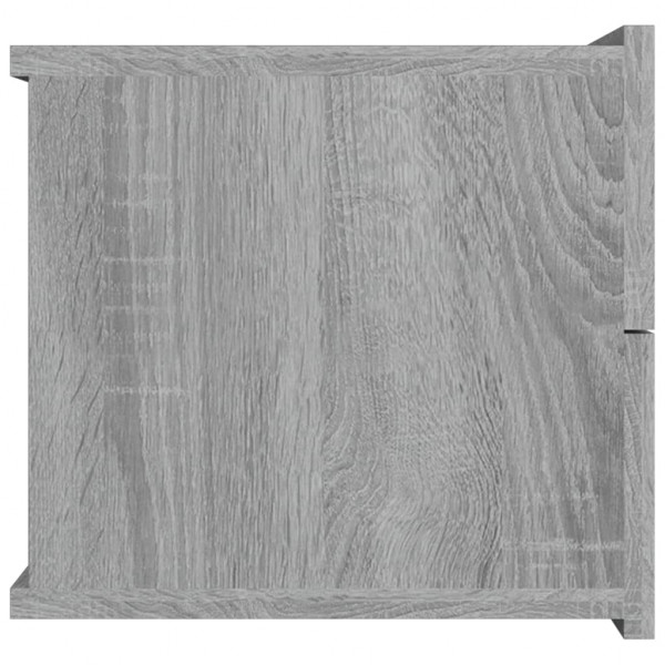 Mesita de noche madera contrachapada gris Sonoma 40x30x30 cm M 5