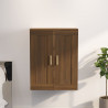 Armario pared madera contrachapada marrón roble 69.5x32.5x90 cm 1
