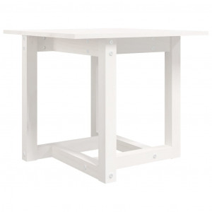 Mesa de centro de madera maciza de pino blanco 50x50x45 cm H