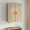 Armario colgante de pared roble Sonoma 69.5x34x90 cm 1