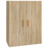 Armario colgante de pared roble Sonoma 69.5x34x90 cm 2