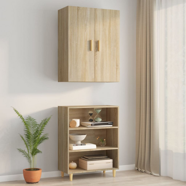 Armario colgante de pared roble Sonoma 69.5x34x90 cm M 3