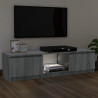 Mueble de TV con luces LED gris Sonoma 120x30x35.5 cm 5